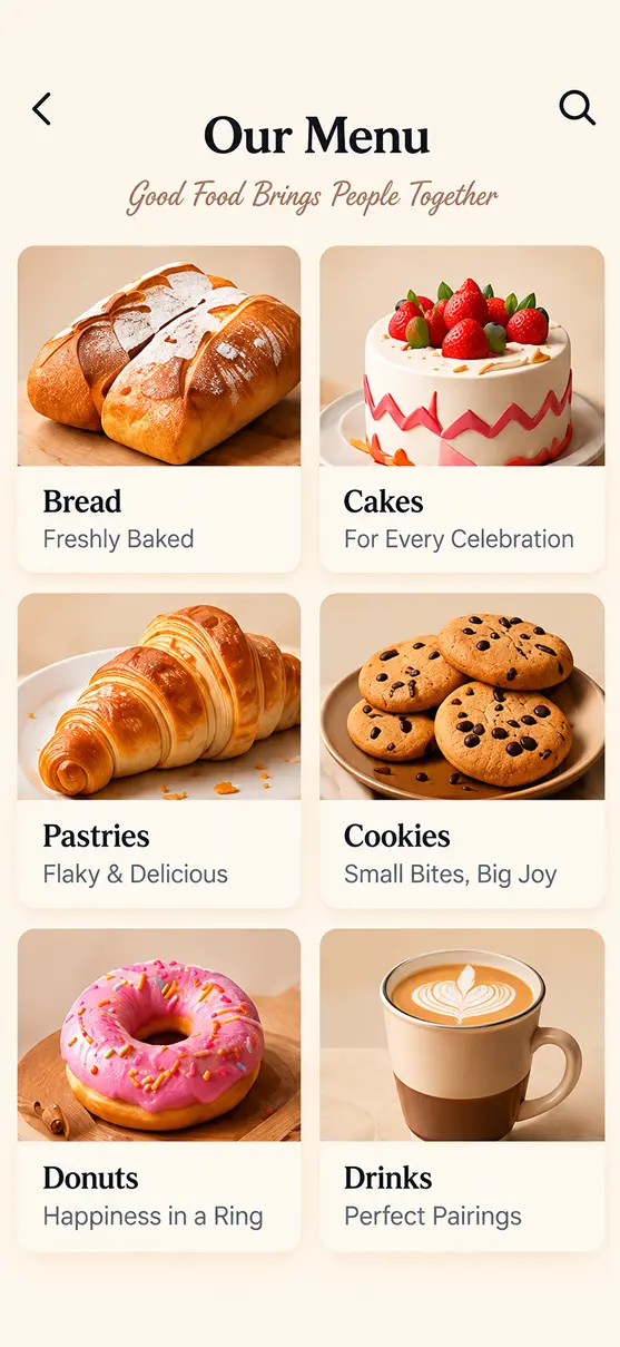 Website content that stays in sync app screen