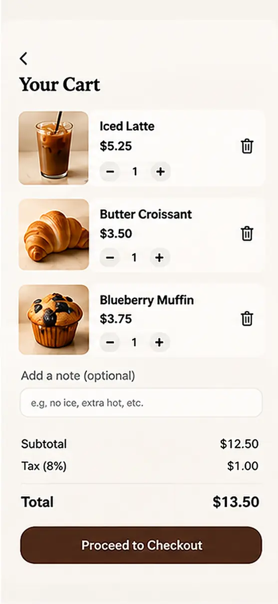 Direct communication through push notifications app screen