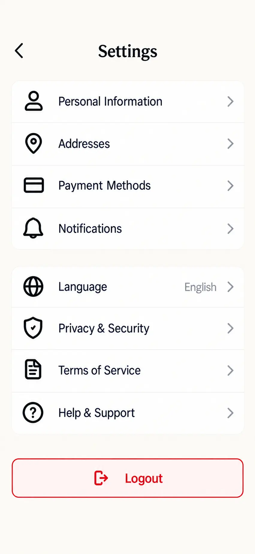 Designed for lasting customer engagement app screen