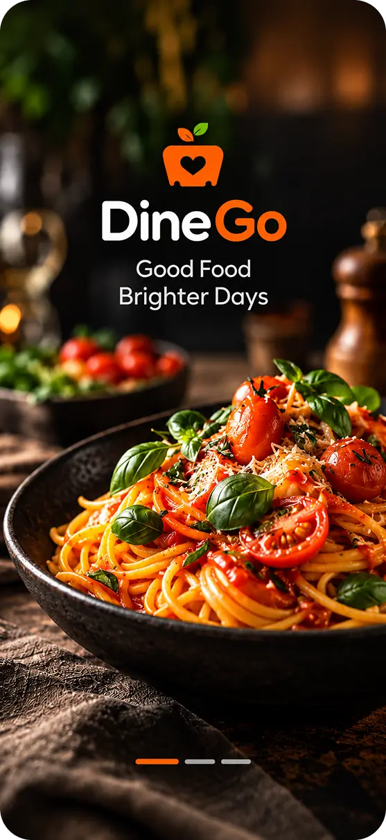 Restaurants app home screen