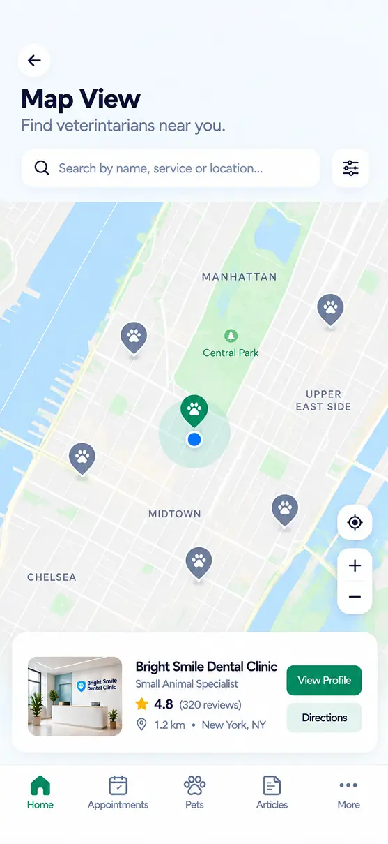 Direct communication through push notifications app screen
