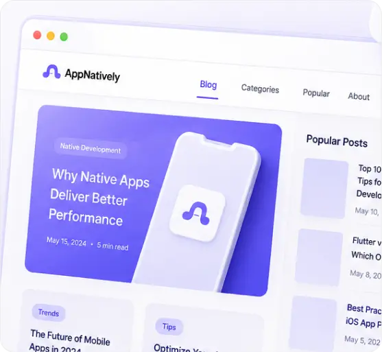 AppNatively blog and resources