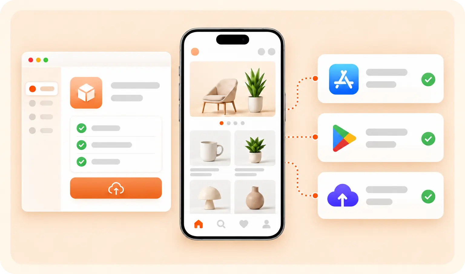 AppNatively studio: connect website step