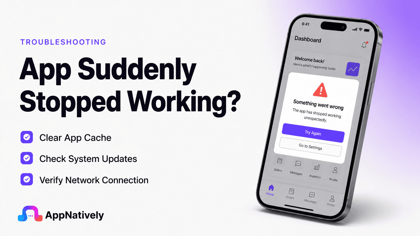 App Suddenly Stopped Working: What to Check First