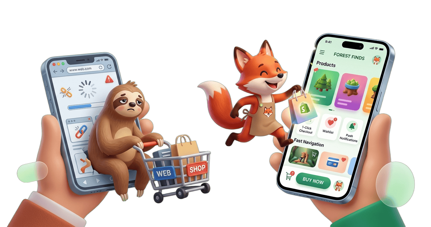 Why Shopify Brands Are Switching to Native Mobile Apps Instead of Mobile Websites